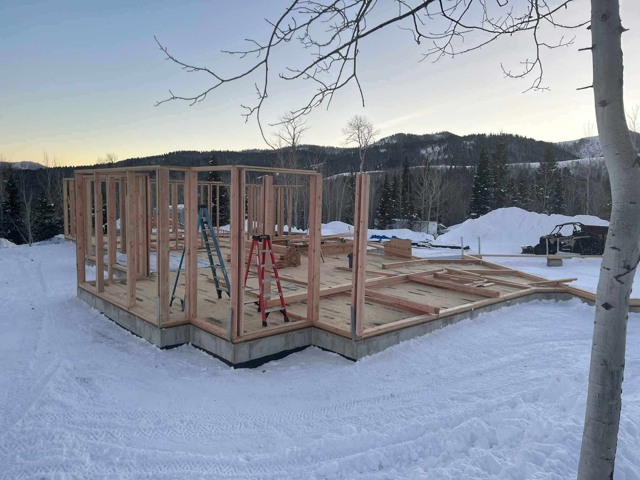 Interior drywall and trim in a new home in Victor