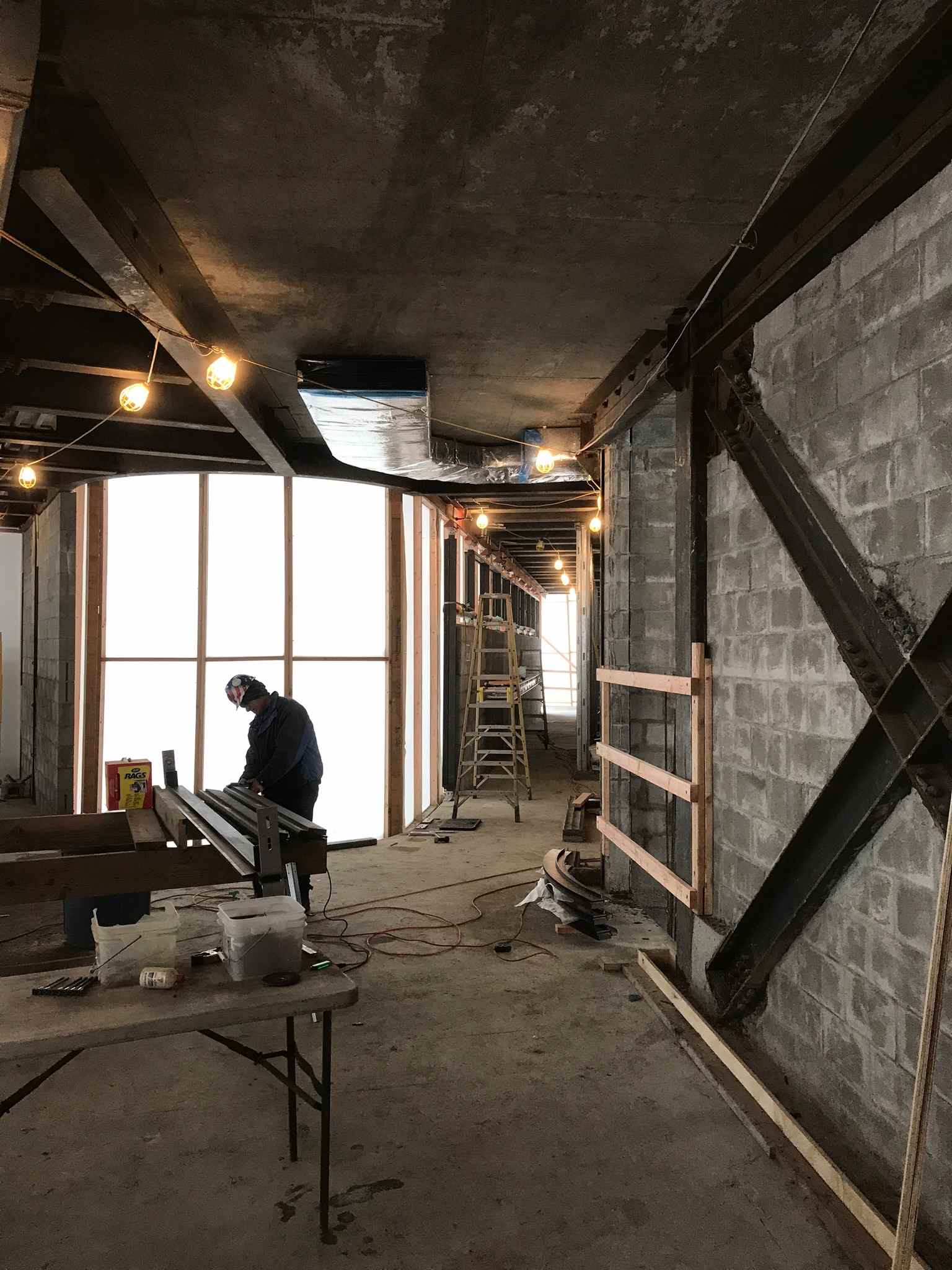 New home construction framing and roof trusses in Victor, ID