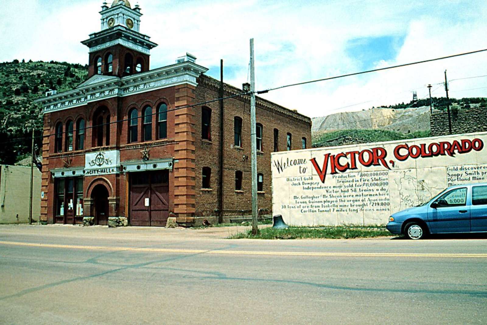 Homes near Main Street in downtown Victor, ID