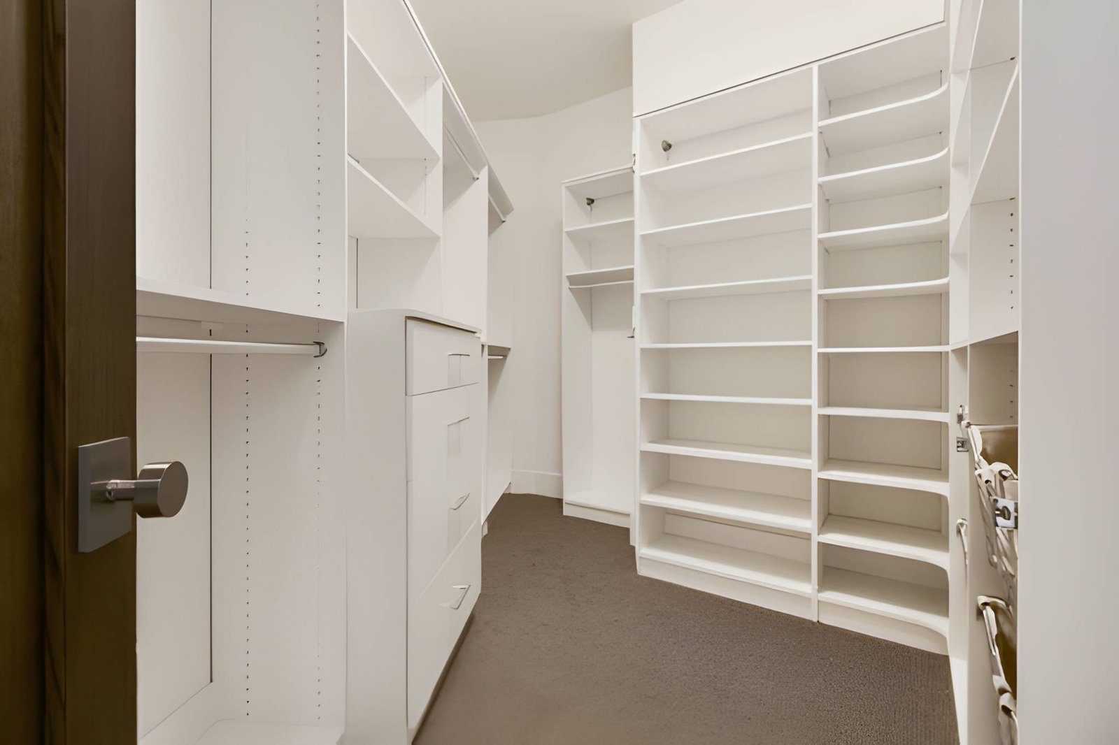 Custom mudroom lockers and bench in a Victor home