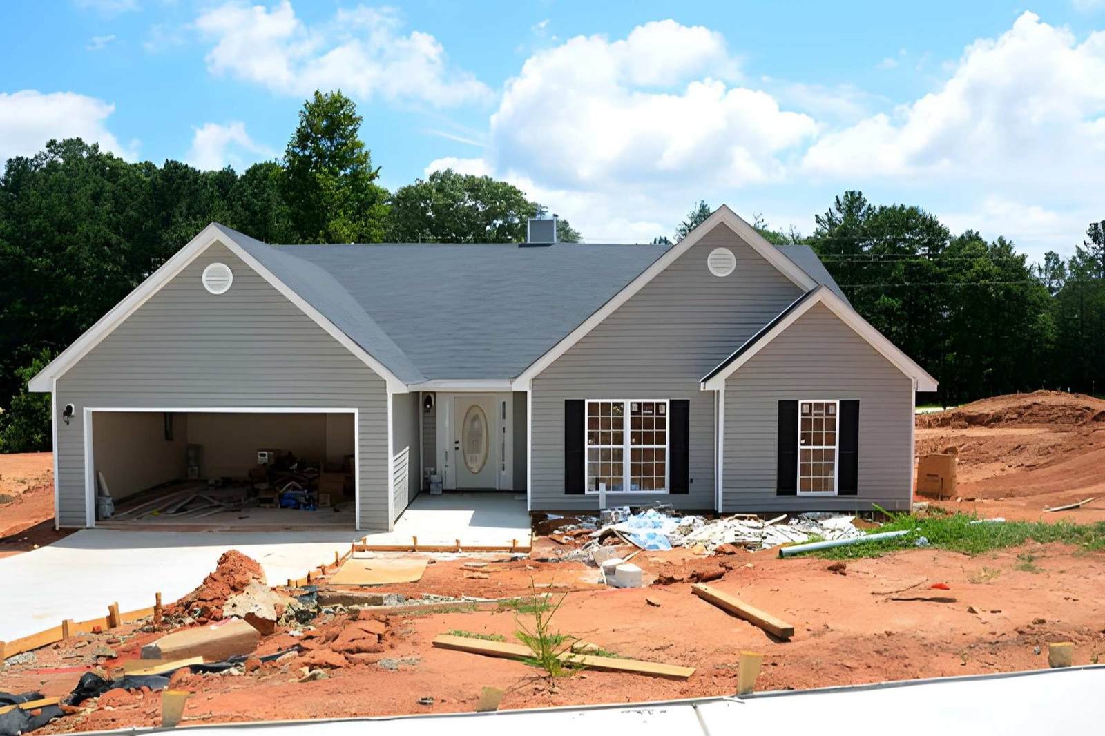 New home development on open acreage in Tetonia