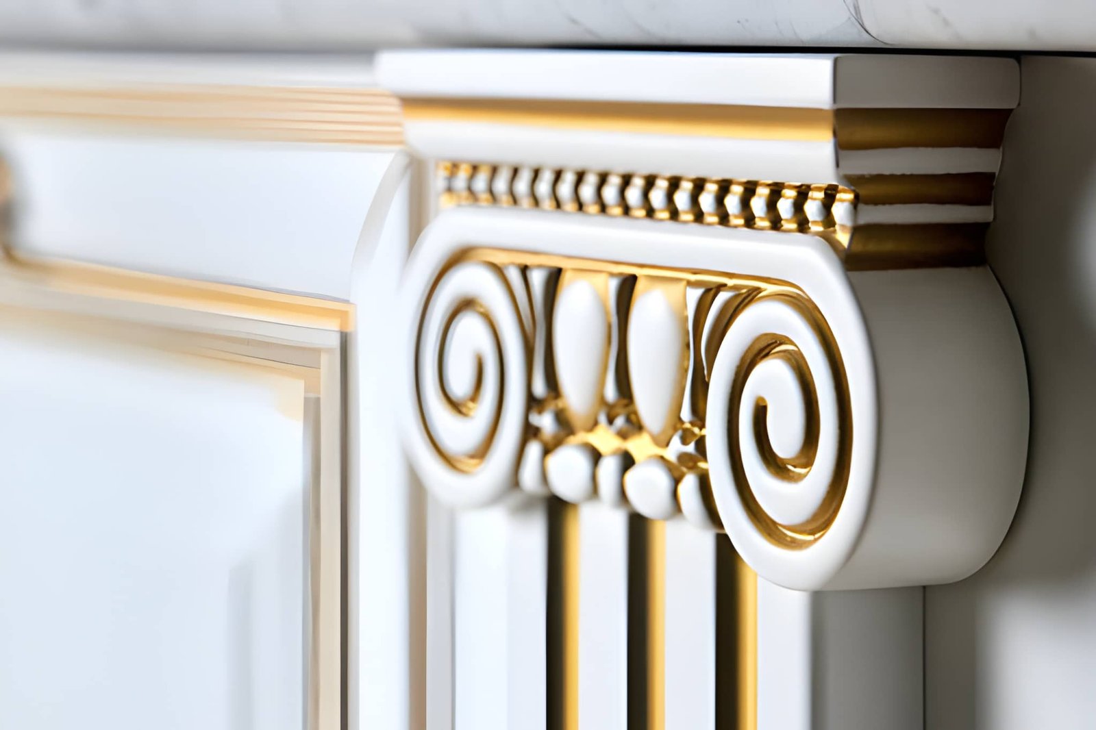 Tight trim joints on custom millwork in a Victor home