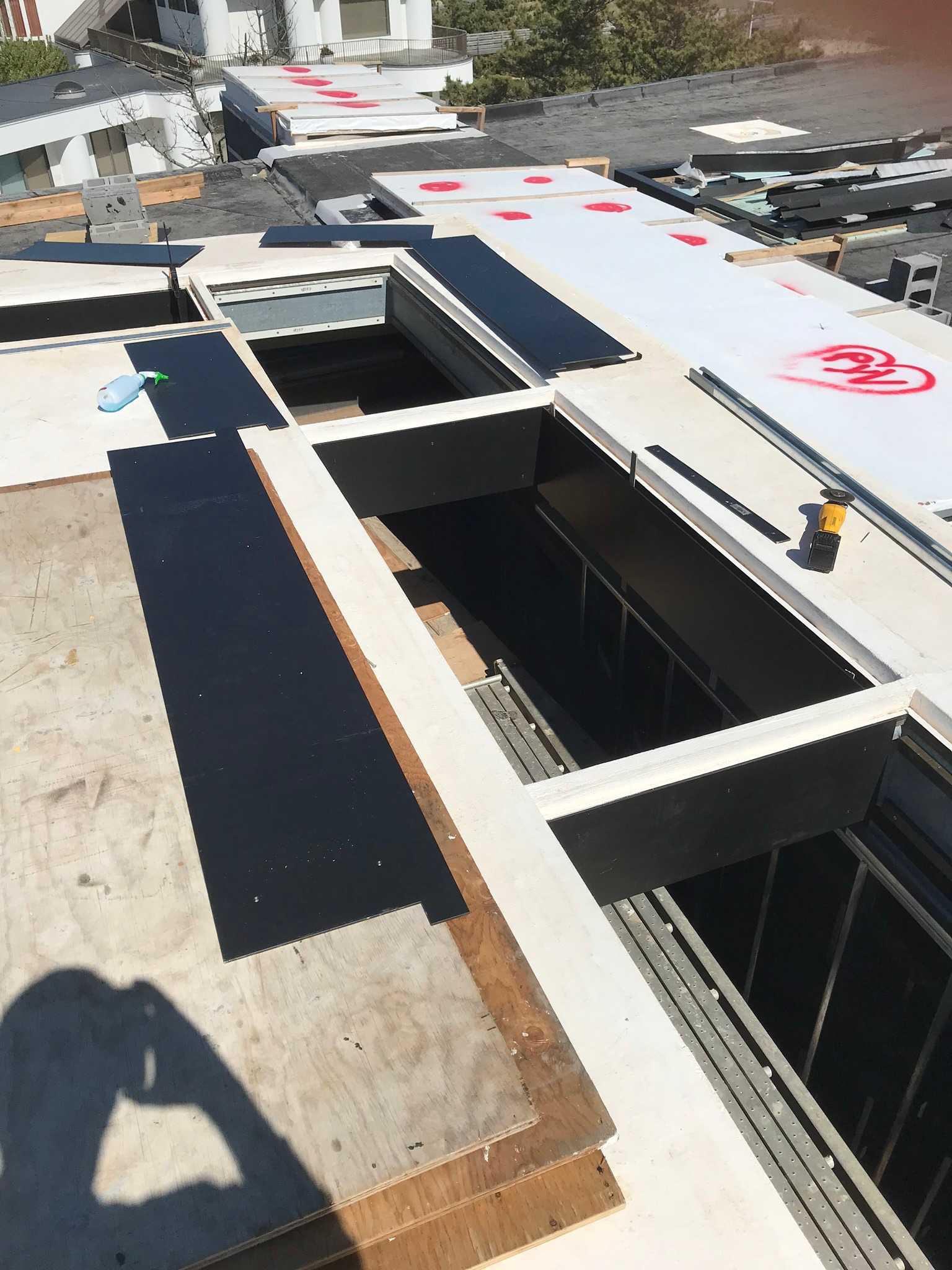 New house development site in progress