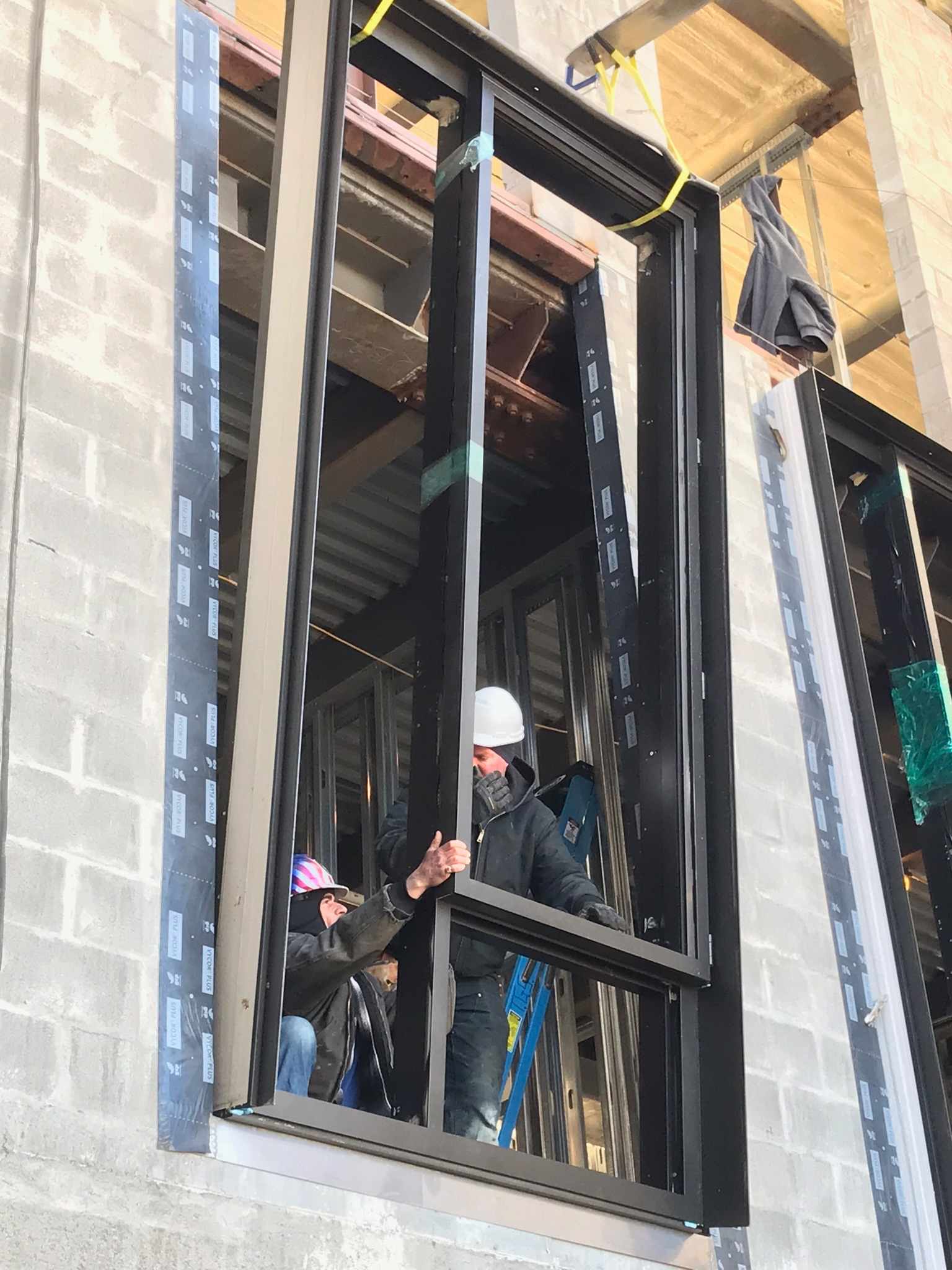Crew members on a clean job site