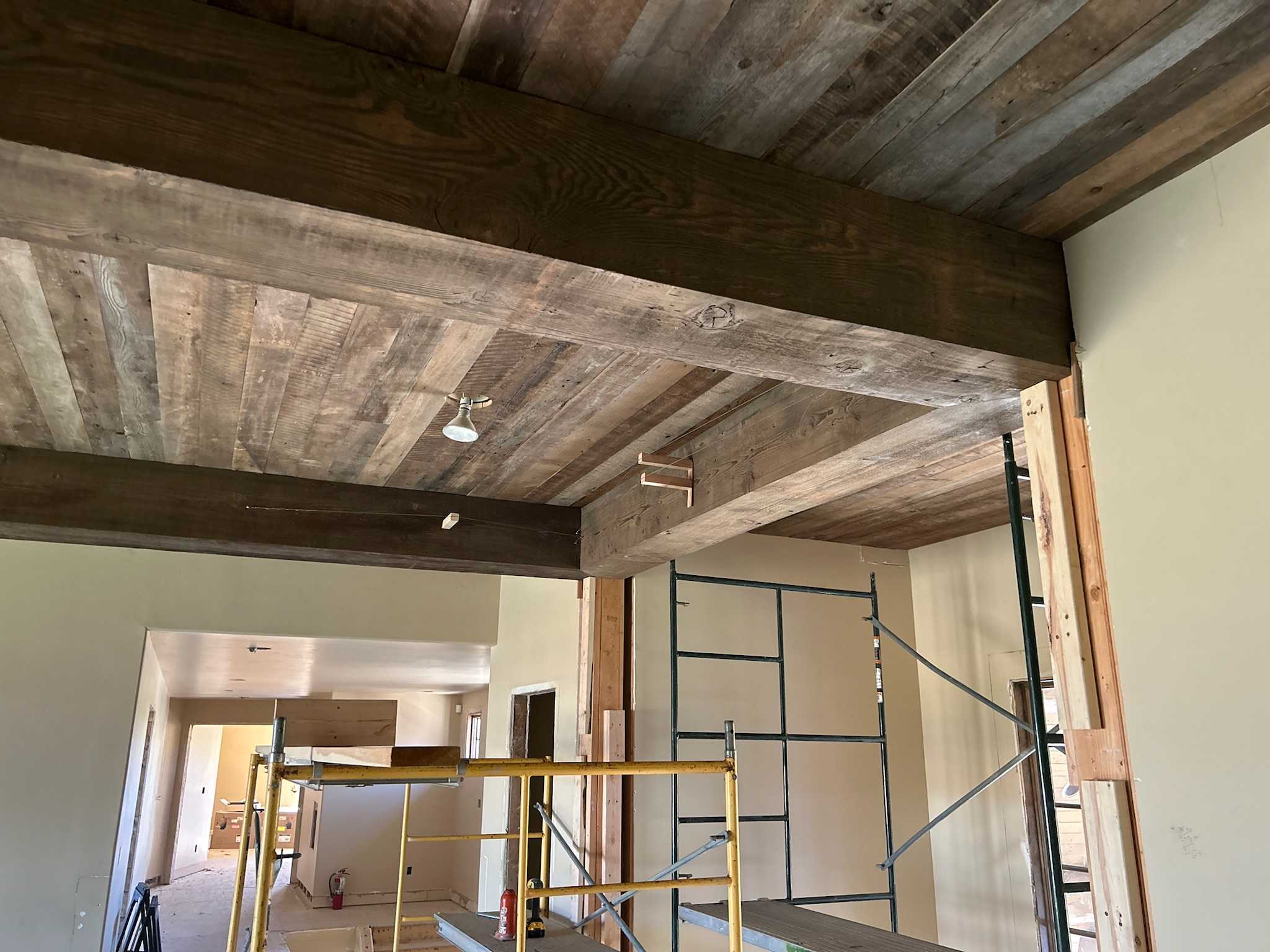 General contractor crew framing a new home in Victor, ID